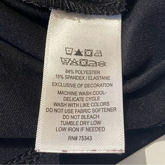 Tommy Bahama Golf 1/4 Zip Black Short Sleeve Polo Shirt Women's Size Large - Picture 10 of 15